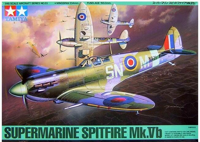 (盒損) TAMIYA 1/48 Spitfire Mk.Vb  61033