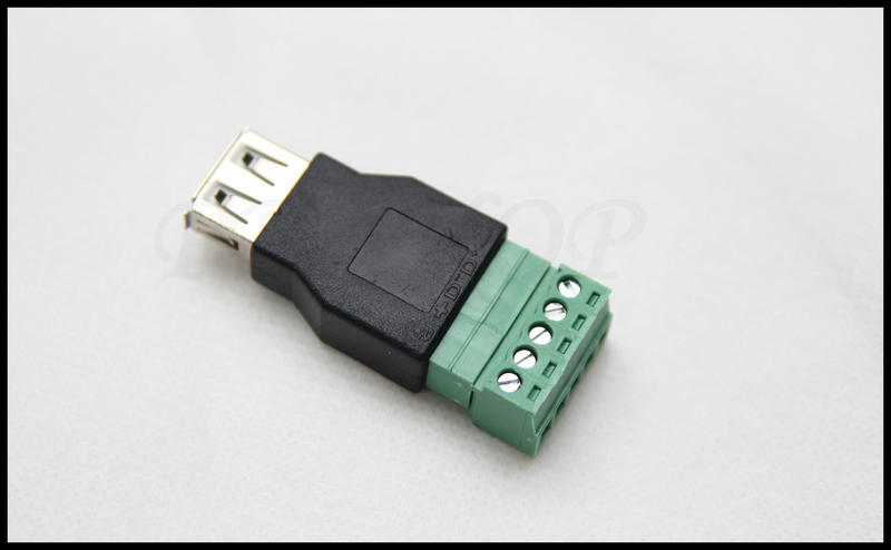 USB 母頭 母座 免焊 接線端子 轉接頭 免焊接頭