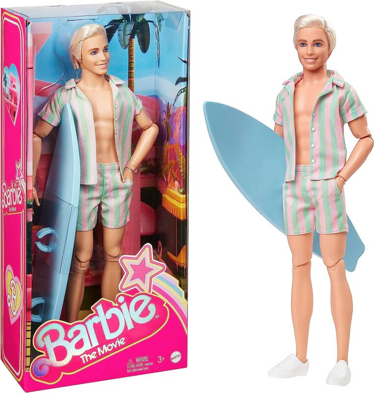 Ken & Barbie #HPJ97 _ 收藏型系列芭比娃娃_ 2023 芭比真人版電影-肯尼