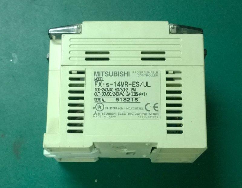 MITSUBISHI 三菱PLC FX1s-14MR-ES 可程式控制器100240VAC (#05047