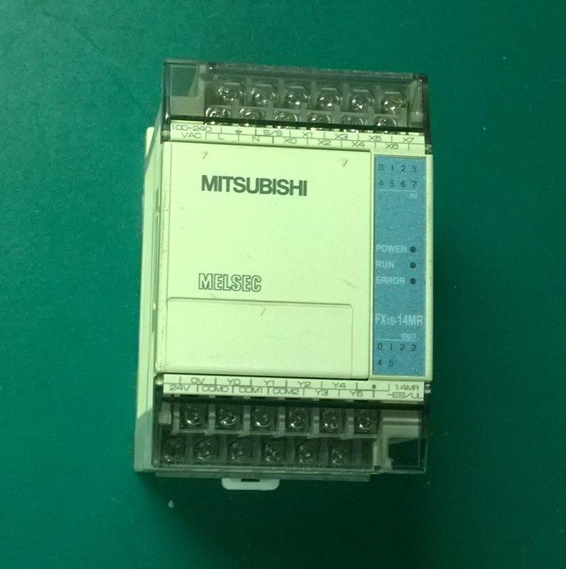 MITSUBISHI 三菱PLC FX1s-14MR-ES 可程式控制器100240VAC (#05047