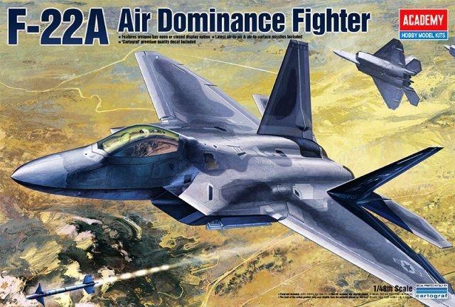 [威逸模型] 愛德美 1/48 美國 F-22A 匿蹤戰機 12212