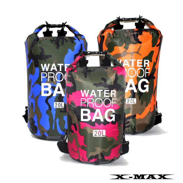 ~排汗王~X-MAX~背包-1600雙揹漂流包迷彩防水包-30L~溯溪~衝浪~釣魚~玩水~