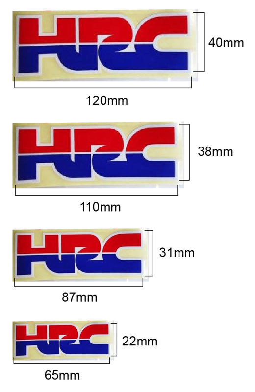 【玩車基地】HONDA 原廠出品 HRC 車身貼紙 四種尺寸 CBR NSR150 MSX grom CRF