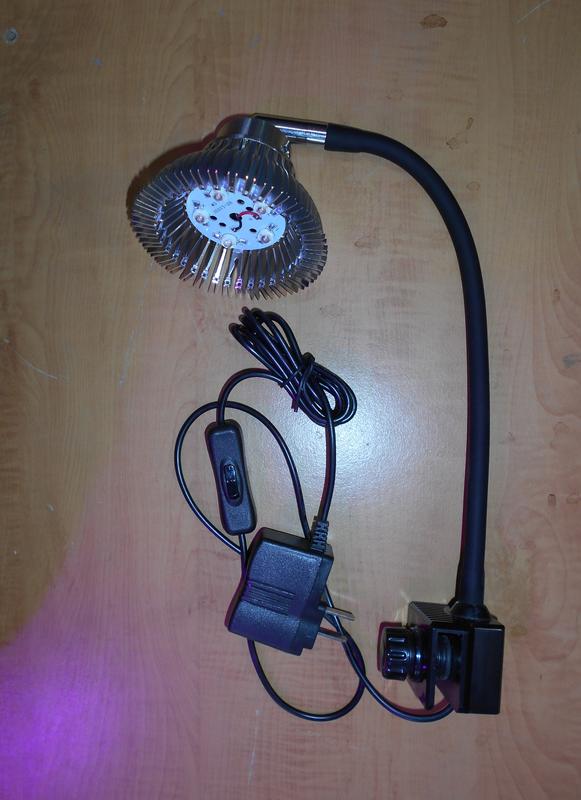 【光力能LED植物燈坊】大功率LED聚光45度5x3W藍光包膠軟管水族海水珊瑚缸夾燈