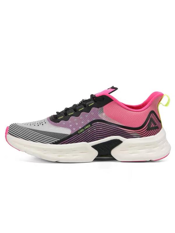 [Absolut]Peak匹克 氫彈 慢跑鞋 透明鞋面 解構 極輕量 170克 黑粉黃 女鞋