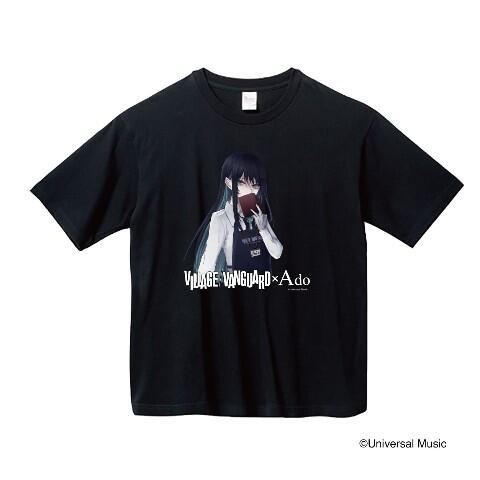 Village Vanguard x Ado Tシャツ ·Mine公仔·日版VILLAGE VANGUARD x Ado アドBIG剪影T恤歌手