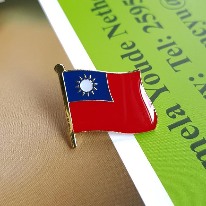 台灣徽章100入組。胸針。別針。中華民國。大尺寸。W2.5xH2.3公分
