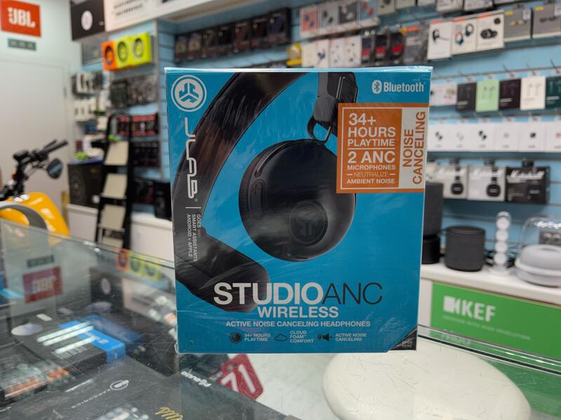 禾豐音響 送收納袋 平價首選 JLab Studio ANC 降噪耳罩式藍牙耳機 公司貨