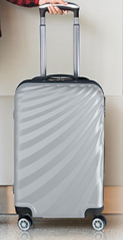 銀色20吋ABS行李箱 登機箱 拉鍊硬殼 防刮霧面 C1300102087