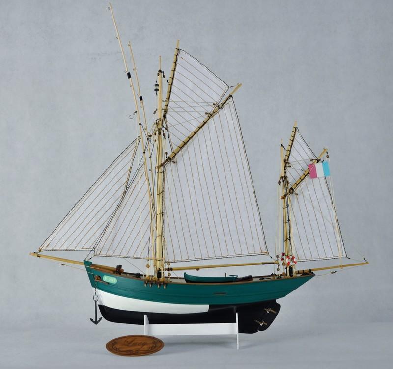 【華麗船奇】木船 西洋仿古帆船“LUCY露西號法國雙桅縱帆漁船”