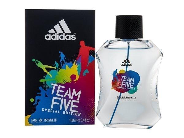 [世紀香水廣場]  Adidas Team Five 愛迪達 五人團隊 男性淡香水 100ML
