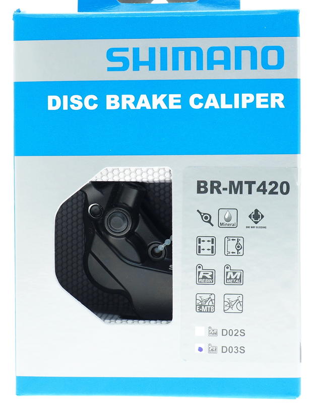 艾祁單車 Shimano BR-MT420最超值四活塞油壓碟煞卡鉗組Post Mount