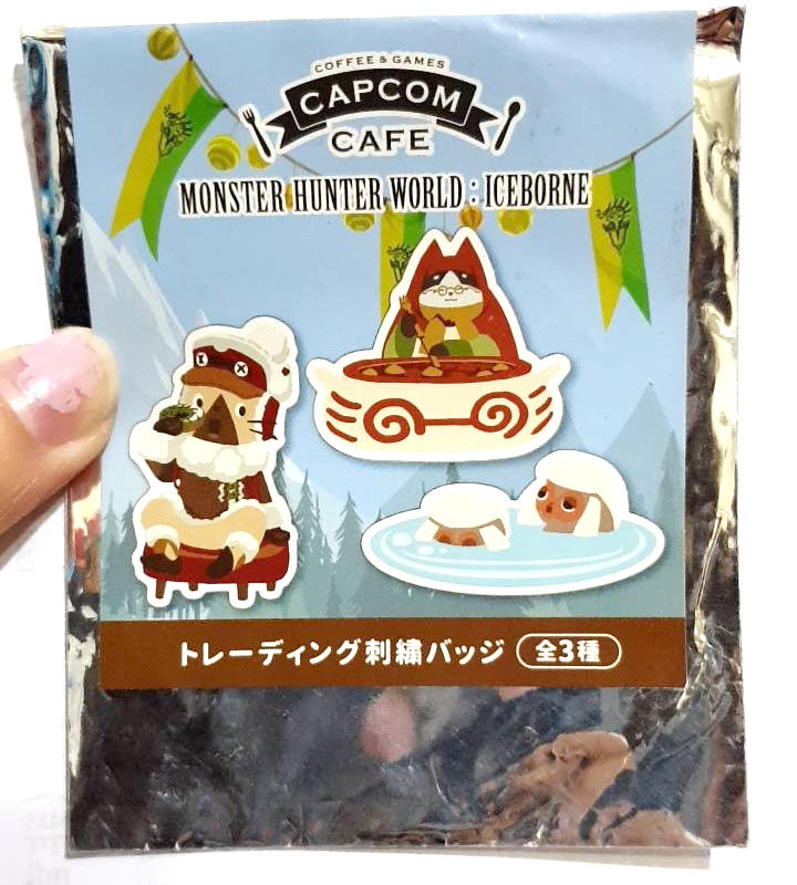 魔物獵人 日本 capcom cafe 限定 刺繡別針 胸章 盲包