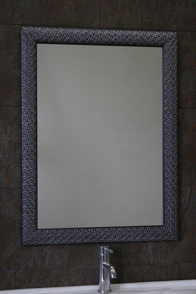 BC042-2 浴鏡畫框鏡化妝鏡 精品飯店首選(黑花 60*80 CM)