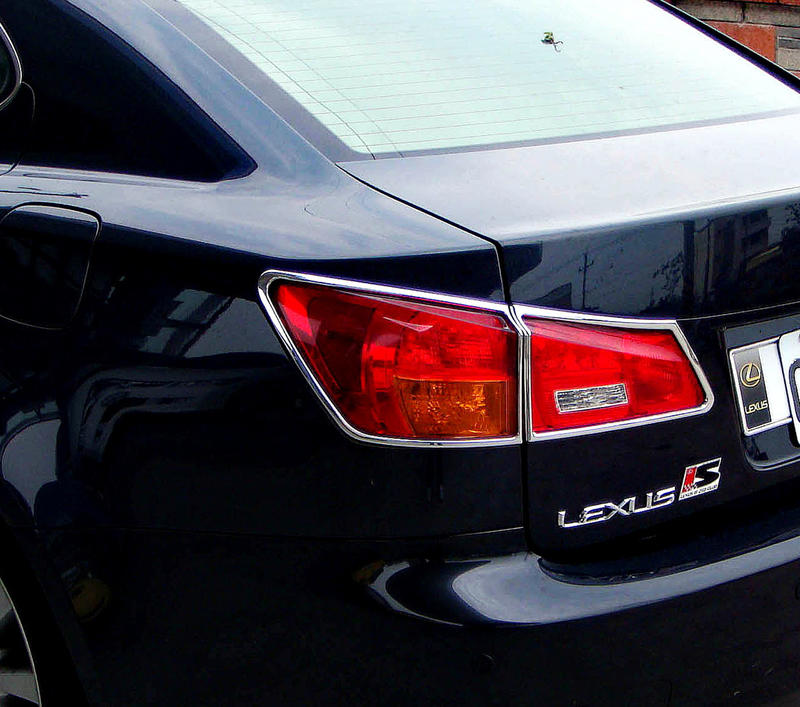 圓夢工廠 Lexus IS250 IS300 IS350 2006~2008 改裝 鍍鉻銀 車燈框飾貼 前燈框 頭燈框