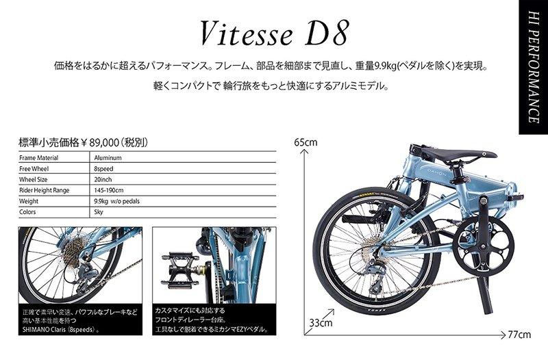 Dahon vitesse 2024 d8 2017