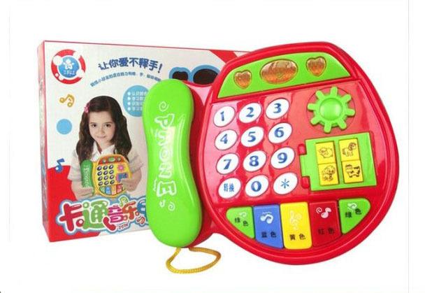海馬寶寶 音樂電話 嬰兒玩具電話 多功能早教益智電話玩具 有動物叫聲、音樂、數字