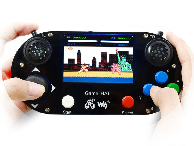 微雪 Raspberry Pi遊戲機 Game HAT擴展板 樹莓派3b+ 掌上遊戲機