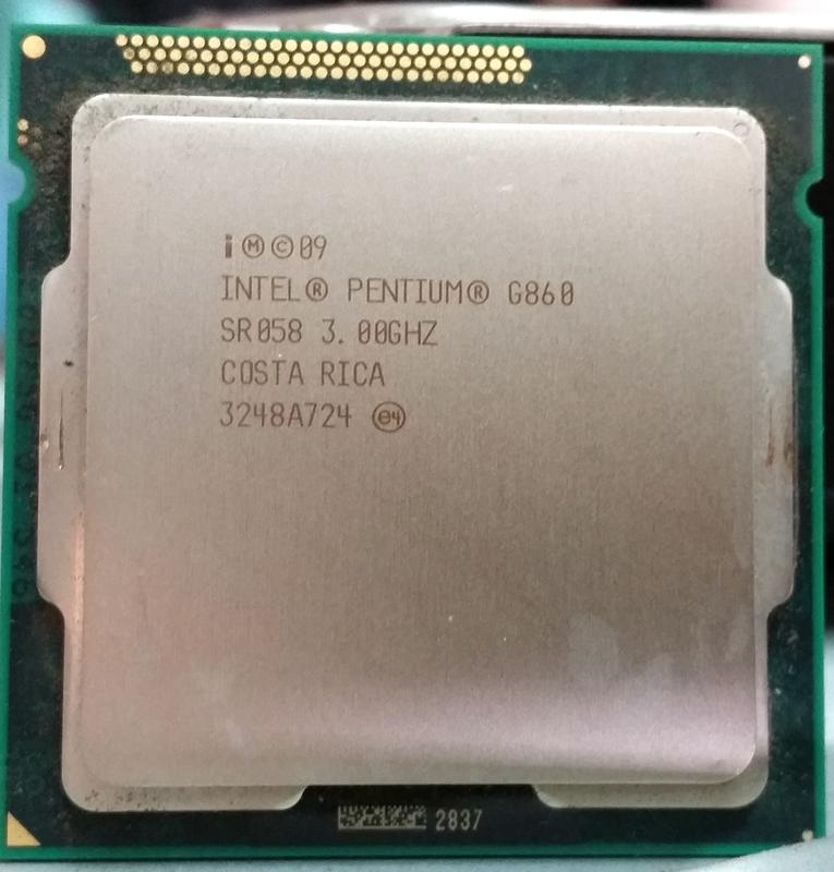  電腦水水的店~~Intel Celeron G860雙核心處理器(3.0GHz)LGA 1155腳位值購價$160元 
