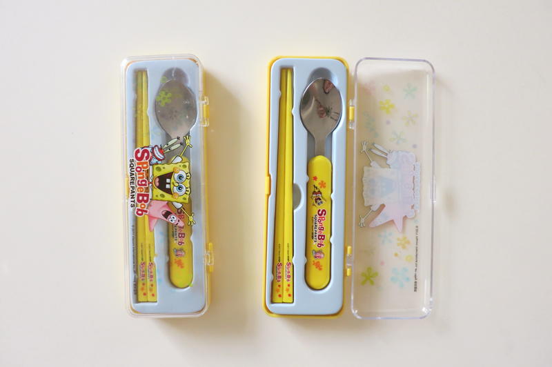海綿寶寶 餐具 筷子+湯匙 ~~1元加購(須購買其他商品)