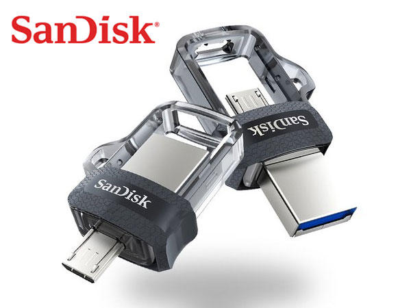 「阿秒市集」Sandisk Ultra Dual OTG 256G micro USB3.0 隨身碟 SDDD3 透明