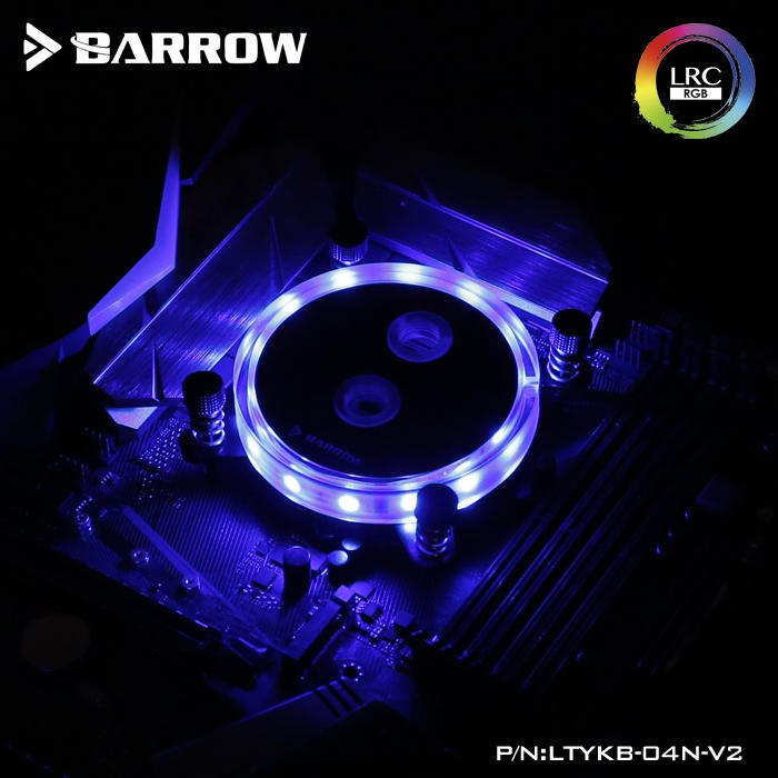 Barrow INTEL AMD X99 X299 平台專用噴射型微水道 CPU水冷頭絢透版 LTYKB-04N-V2