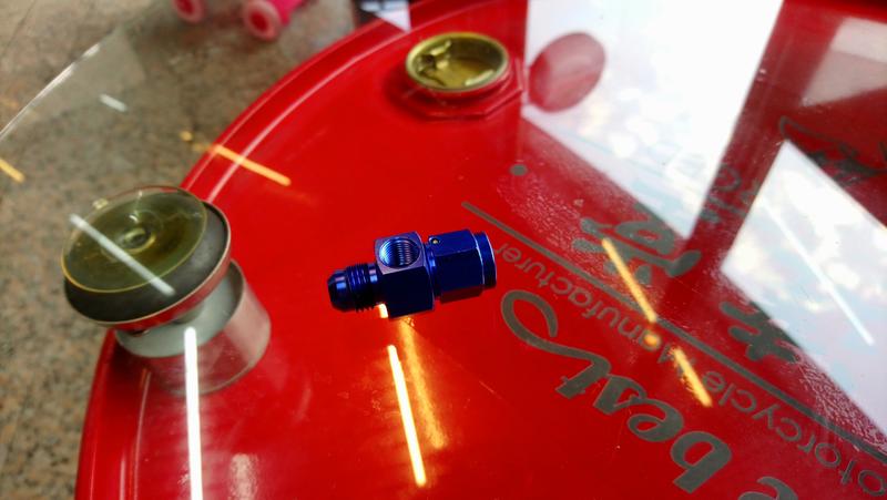 （高雄改達）AN6-1/8-AN6  鋁合金接頭 油冷 油溫 油壓 飛機頭 紅藍接頭