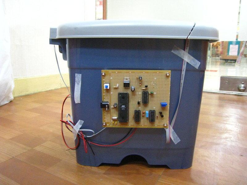 『好人助教』8051專題製作 紅外線感應自動垃圾桶   學生專題