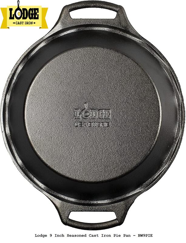 Lodge BW9PIE 9インチ Seasoned 鋳鉄パイパン ブラック Lodge 9\" Seasoned Cast Iron Pie Pan - BW9PIE | Blain\u0027s Farm \u0026 Fleet