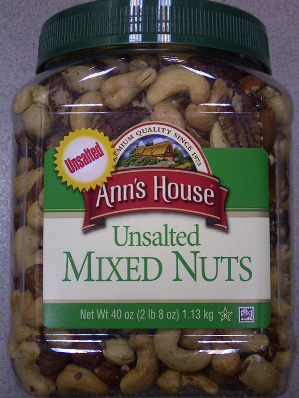 運另+*COSTCO美國進口*ANN'S HOUSE UNSALTED MIXED NUTS 無調味 綜合堅果 綜合豆 (1.13kg)*腰果 杏仁果 巴西豆 胡桃 榛果*自取*