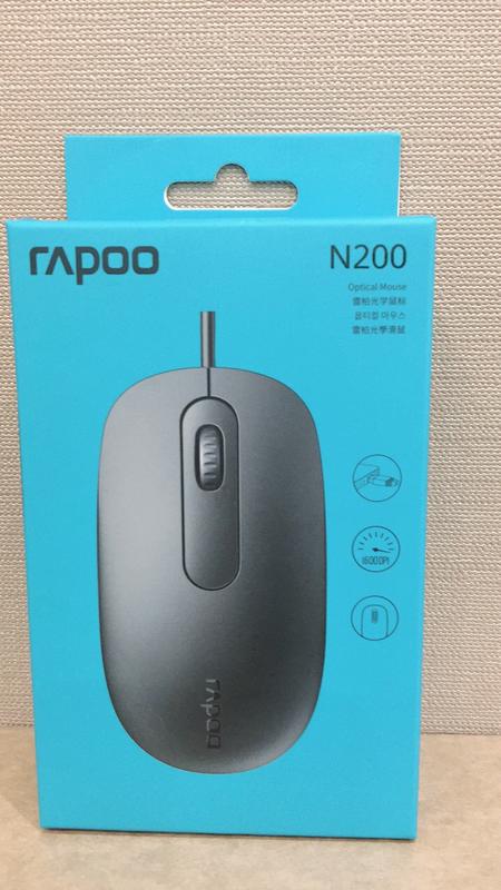 GO【購】便宜！Rapoo 雷柏 N200 有線光學滑鼠