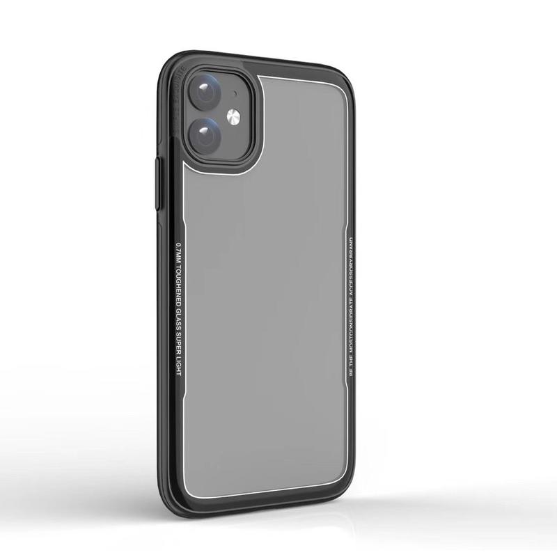iPhone 0.7mm 鋼化玻璃手機殼 防摔手機殼 保護殼 鋼化玻璃 玻璃殼 用於 XR Xs i8 i7 i6