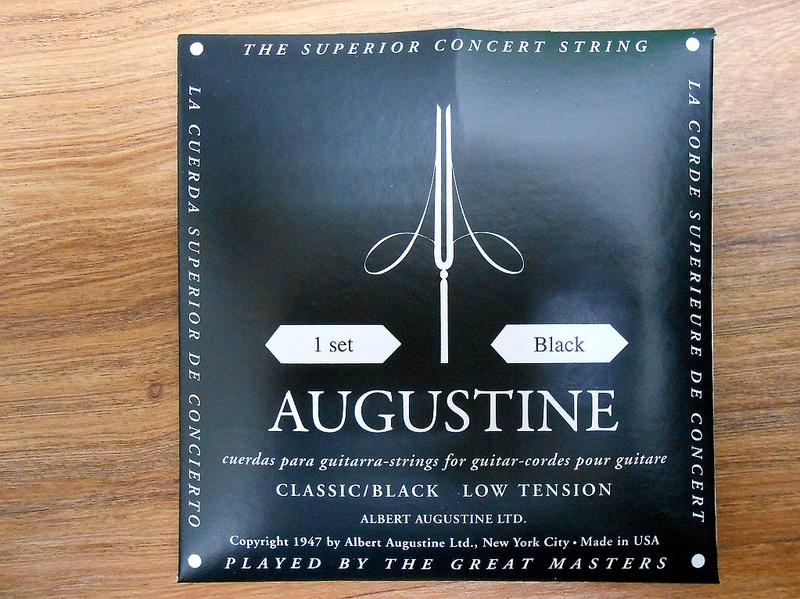 《AUGUSTINE 吉他配件》美國製 黑色新包裝 古典吉他弦/古典吉他 套弦/吉他尼龍弦(低張力)