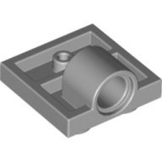 【小荳樂高】LEGO 淺灰色 2x2 薄板 單側帶圓孔 Plate pin Hole 10247 6045988