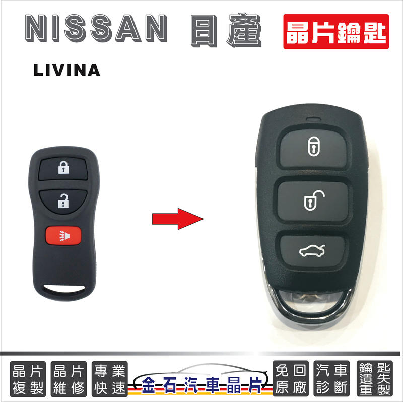 NISSAN 日產 LIVINA 遙控器複製 備份 不用回原廠 鎖匙不見