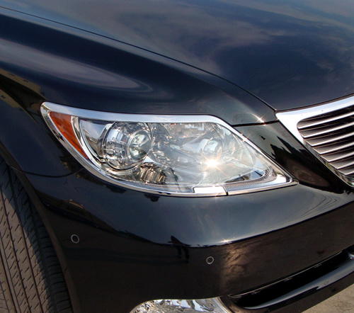 圓夢工廠 Lexus LS460 LS600h LS600hl 2006~2009 改裝鍍鉻銀 車燈框 前燈框 加噴水蓋