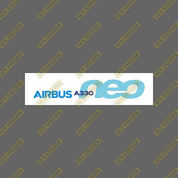 AIRBUS 空中巴士 330neo 橫幅 LOGO 防水貼紙 尺寸120x30mm 