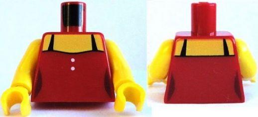 樂高王子 LEGO 31079 CITY 女生 身體 細肩帶 小背心 紅色 973pb1608c01 (A-210)缺