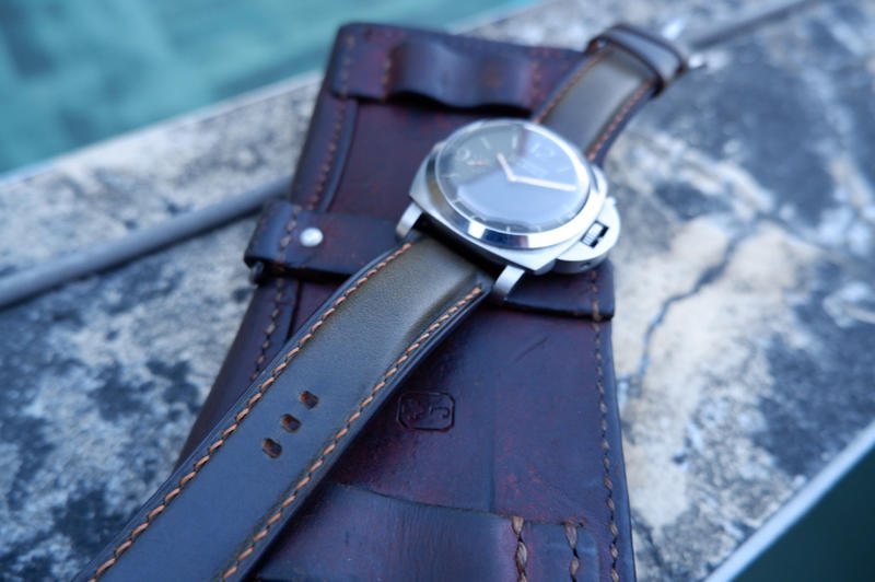 Horween美國製革 橄欖綠 cxl系列 錶帶 手工錶帶