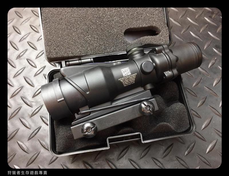 【狩獵者生存專賣】TA31 ACOG 4X32 四倍小海螺光纖感光式快瞄鏡-紅點-箭頭分化瞄點-附蜂巢遮光罩盒裝版