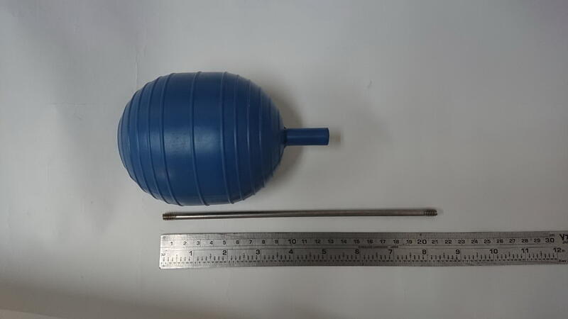 【不鏽鋼專賣】水塔浮球 ST棒加浮球組 DIY 塑膠球(小)