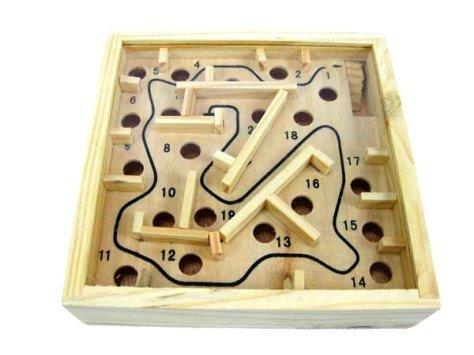 【雜貨店】高難度鋼珠迷宮12X12迷宮遊戲 掌上迷宮 鋼珠迷宮 20關 木製迷宮29元