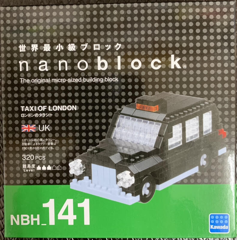 Kawada Nanoblock 日本河田積木 LONDON TAXI 倫敦計程車 NBH-141