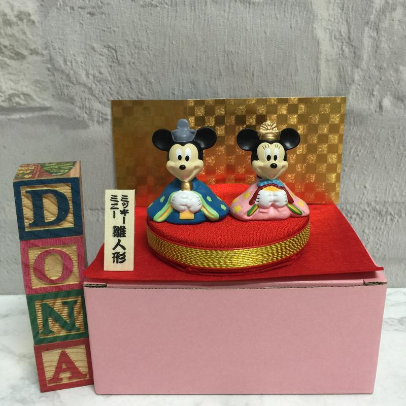 🌸Dona代購🌸現貨 日本正版 迪士尼米老鼠米奇米妮女兒節櫻花和服 娃娃/公仔/擺飾 B02