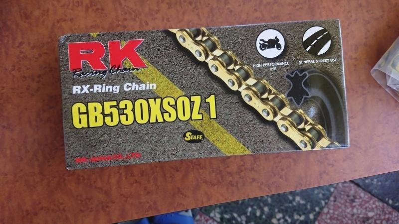 RK GB 530 RX型 120L 黃金油封鏈條 適合各式 國產 進口 重車 安裝