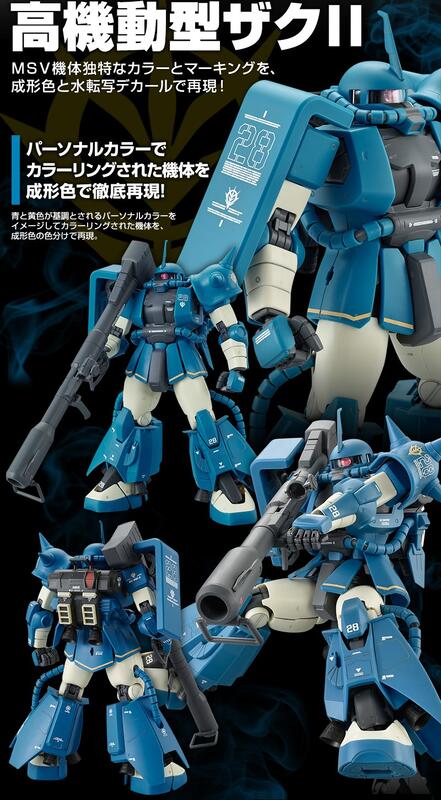 萬代MG MS-06R-2 ROBERT GILLIAM'S ZAKU II 薩克2 羅伯特基利亞姆PB