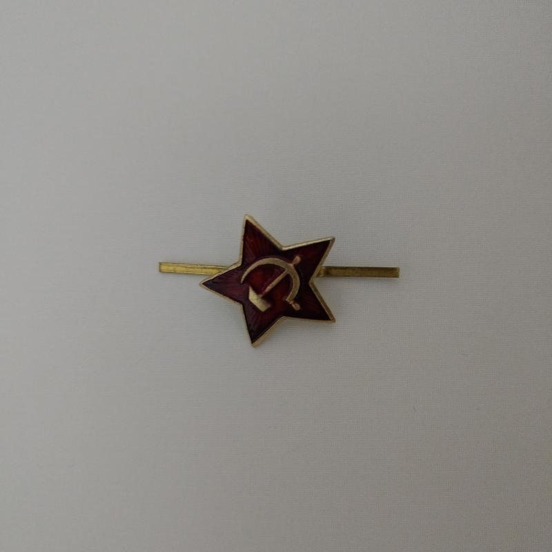 蘇聯 船帽用 小紅星帽徽