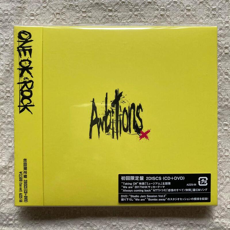 現貨 日版 ONE OK ROCK Ambitions 日文版 [CD+DVD]<初回限定盤>