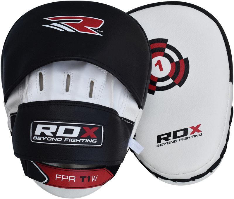 FPR-T1W原裝進口【千里之行】英國RDX真皮皮革拳靶白黑紅MMA格鬥拳擊手套-另有重訓手套配備